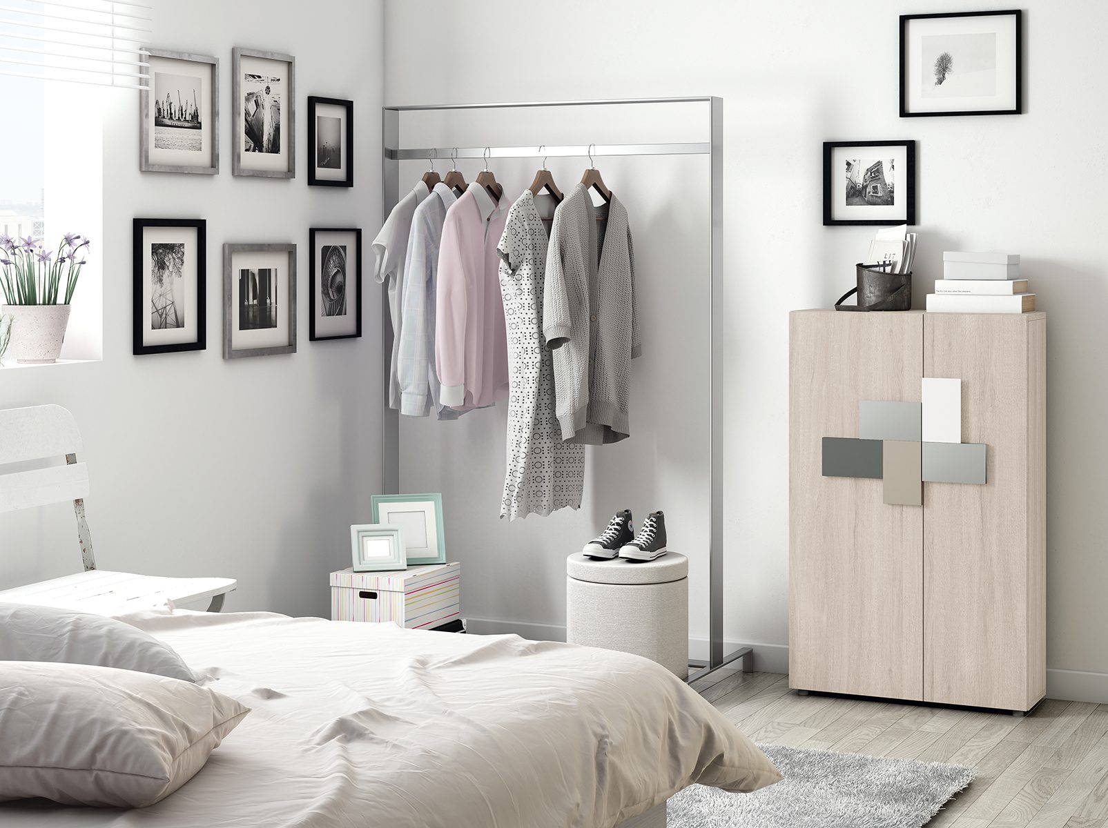 zapatero para dormitorio con estilo Muebles Valsero